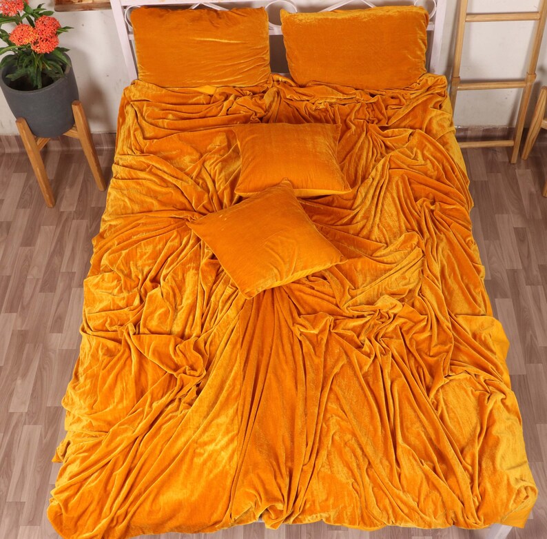 Ultraluxe Crushed Velvet Duvet Cover Boho Bedding UO Etsy UK