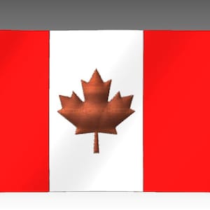 Kanada wehende Flagge, Ahorn Land, Mari Usque Ad Mare, CnC Datei Kanada, Vectric Files