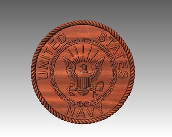 US Navy Emblem Bas Relief - CNC/3D Digital File