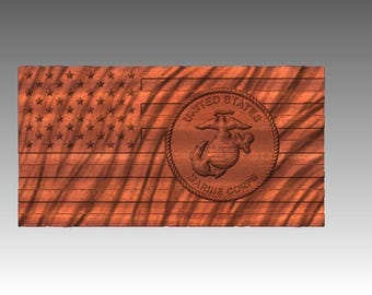Wavy military flag