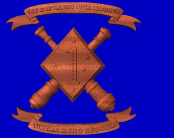 1st Battalion 11th Marines unit logo, Camp Pendleton Artillery, Ultima Ratio Regnum