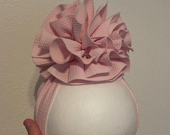 Oversized Messy Baby Headband: Layered Hair Bow