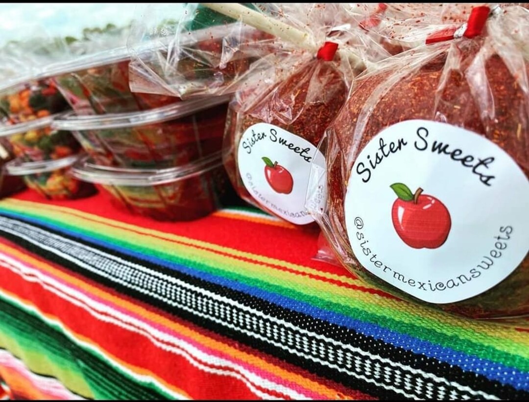 Mexican Candy Apples and Gummies Enchilados Etsy