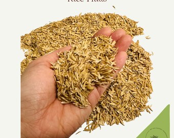 Rice Husk/Hull 100g : 100% Natural Organic Ideal for Fertilizer, Solid Fuel, Building Material, and Insulation, Temari making, diy materials