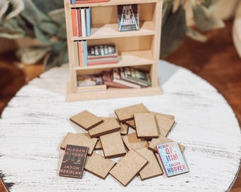 DIY Mini Book Blanks - Create Your Own Tiny Library! (Template included) (Set of 50)