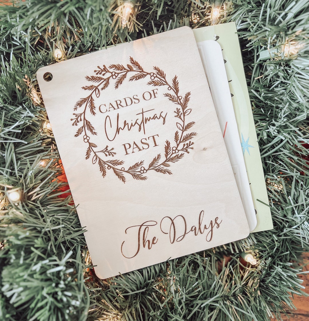 Wooden Christmas Card Holder 