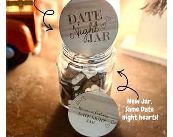 Personalized Date Night Jar: 156 Engraved Heart Ideas