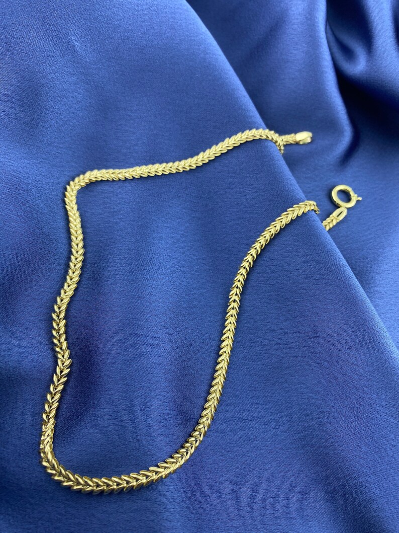 Curb Chain Necklace 14k Gold Thin Vienna Necklace for Women Etsy