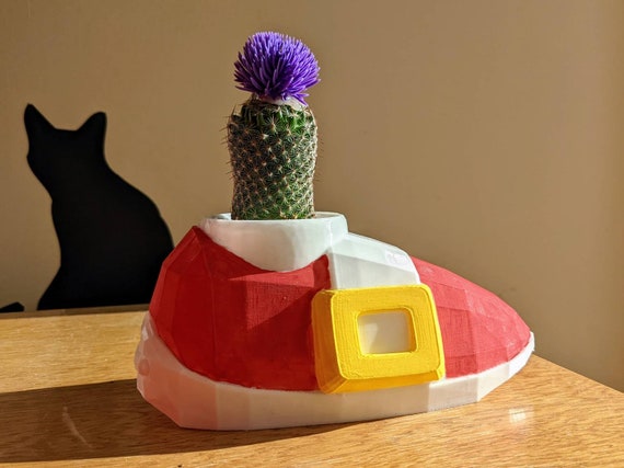 Shadow the Hedgehog Shoe Planter 3D Printed Sonic the 