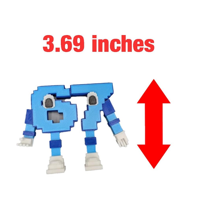 67 Brainrot Figurine: 3D Printed Roblox Meme Toy, cake topper image 8