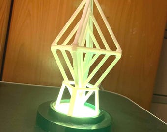 Lámpara de diario impresa en 3D: lámpara de escritorio inspirada en una expedición