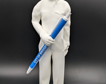 Horror masked guy Figurine Pen holder gif for Halloween