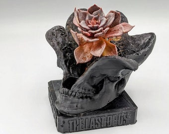 The Last Of Us, clicker skull planter, 3D printed,