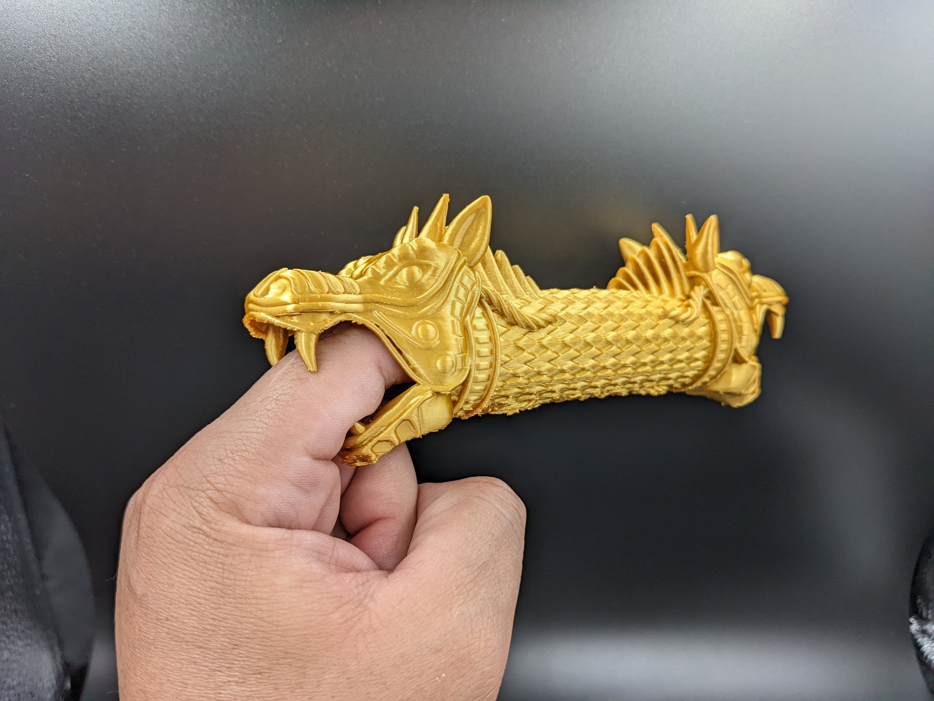 Golden Dragon Decoration | Creepy Hand Trap, 3D Printed - Etsy