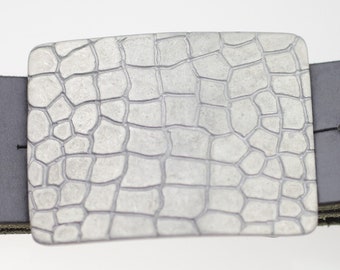 Croco Belt Buckle, Croco Skin Belt Pin, Unisex Belt Buckle, Animal Belt Buckle, Unique Belt Buckle, Crocodile Accessories, GSB313rw