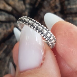 Boho Ring, Dünner Stapelring, Silberring, Ringset, Minimalist Ring, geflochtener Ring, Hippie Ring, Weihnachtsgeschenk, RB432