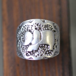 Silver Elephant Ring, Indian Boho Ring, Chunky Elephant Ring, Silver Animal Ring, Adjustable Ring, Unisex Elephant Ring, RB421