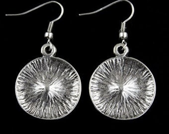 Silver Drop Earrings, Drop Sun Earrings, Fancy Earrings, Shaman Earrings, Boho Earrings, Ornament Earrings, Celtic Earring, EB94