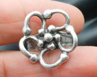 Silver Daisy Ring, Flower Ring, Floral Ring, Boho Ring, Elegant Big Ring, Adjustable Statement Ring, Hippie Ring, Christmas Gift, RB275