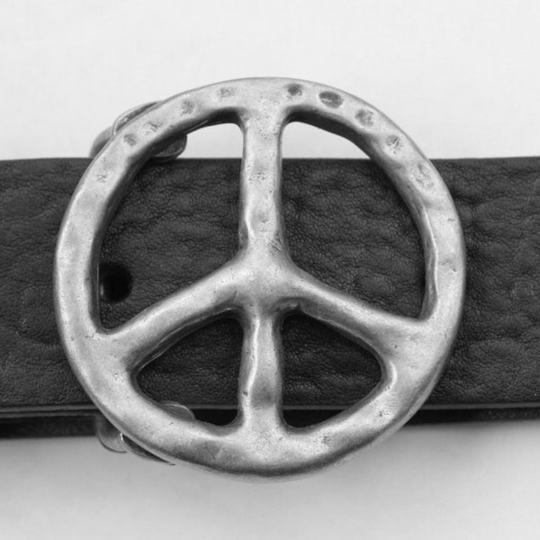 Peace Sign Belt Buckle, Peace Belt Pin For Leather Belt, Buckle For Snap Belts, Copper Belt Buckle For Women, Belt Buckle For Men, GSB51ds