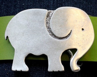 Baby Elephant Belt Buckle, Elephant Accessory, Animal Belt Buckle, African Belt Accessory, Boho Belt Buckle, Belt Fastener, GSB251as