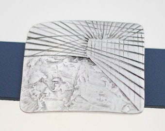 Graphic Motiv Belt Buckle, Classic Belt Buckle, Handmade Belt Pin, Belt Buckle Supplies, Metal Belt Buckle, Leather Belt Strap, GSB40