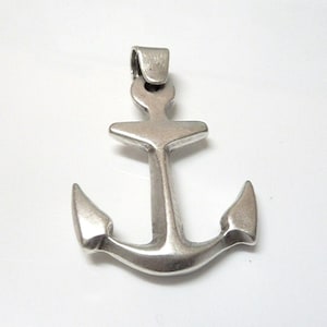 Silver Anchor Pendant, Metal Anchor Pendant, Nautical Pendant, Sailor Pendant, Beach Jewelry, DIY Necklace, Pendant Findings, MİMİas