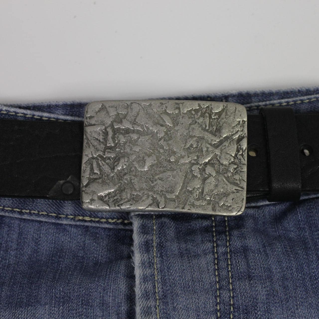 Fibbia Per Cintura In Argento Antico 30 Mm: Accessorio Artigianale In Pelle - Italia - Foto 7