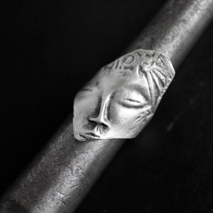 Adjustable Buddha Ring, Buddha Face Ring, Boho Ring, Unique Design Ring, Spiritual Ring, Face Ring, Buddha Face Ring, Bestseller Ring,RB88as