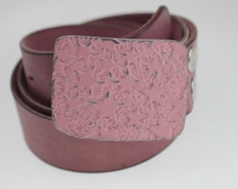 Pink Starry Belt Buckle, Night Sky Belt Buckle, Silver Star Belt Buckle, Unisex Star Belt Pin, Cowboy Belt Buckle, GSB132-Pin