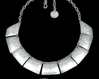 Stylish Collar Necklace, Handmade Antique Silver Jewelry, Unique and Eye-Catching Design,  Bold Boho Festival Jewelry.Gift for her,Gift 1054