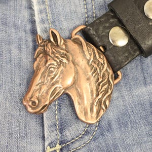 Personalized Loyalty, Horse Head Belt Buckle, Expression of Passion, Interchangeable and Versatile Horse Head Belt Buckle GSB281ac