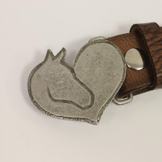 Horse Love Belt Buckle, Western Belt Fastener, Cowboy Belt 