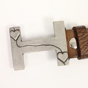 Fivela de cinto Love, fivela de cinto H Letter, fivela de cinto Rose Letter, broche de cinto unissex Heart, fivela de cinto Heart, broche de cinto Heart, GSB272ds