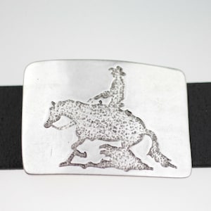 Horse Rider Belt Buckle, Rodeo Men Belt Pin For Snap Belt, Western Cowboy Belt Hardware, Antique silver Belt Fastener, Cowbow Belt Pin,GSB58