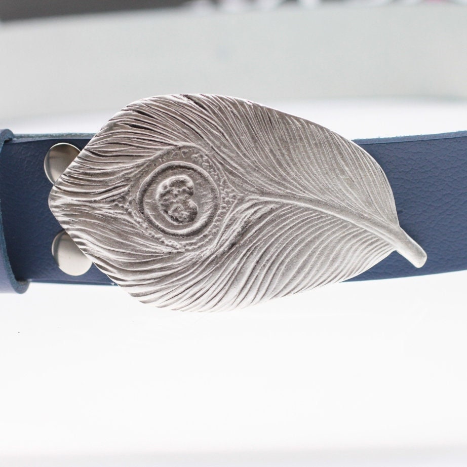 Peacock Feather Belt - Etsy