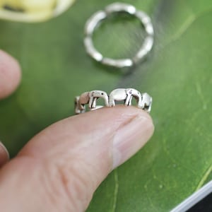 Tierring, Goldboho-Ring, Minimaler Tierring, stilvoller Ring, verstellbarer Elefantring, Unisex-Tierschmuck, einzigartiges Geschenk, R365as