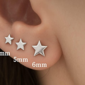 925 sterling Silver Star Earrings, Mini Star Earrings, Star Stud, Silver Star, Silver Gift, Gift for Girlfriend, Perfect Gift, Perfect Gift