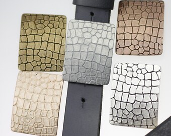 Croco Belt Buckle, Croco Skin Belt Pin, Unisex Belt Buckle, Animal Belt Buckle, Unique Belt Buckle, Crocodile Accessories, GSB313rp