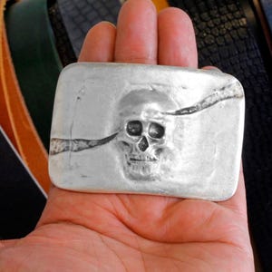 Skull Belt Buckle, Unique Design Belt Buckle, Satanic Belt Buckle, Rocker Belt Buckle, Gothic Belt Pin, Unisex Leather Belt Buckle, GSB23as