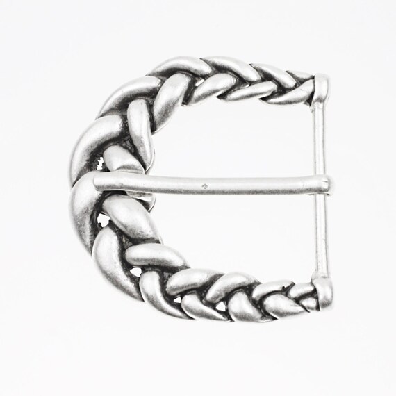 Celtic Belt Buckle Rope Belt Buckle Braid Belt Pin Silver Etsy
