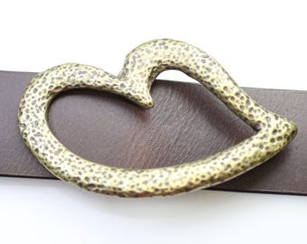Love Gift Valentine Light Blue Heart Belt Buckle Boucle De  display picture 3