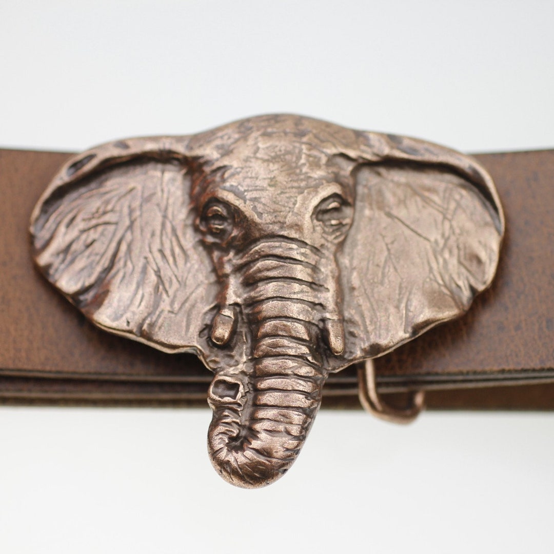 Copper Elephant Belt Buckle Animal Belt Buckle for Animal Etsy