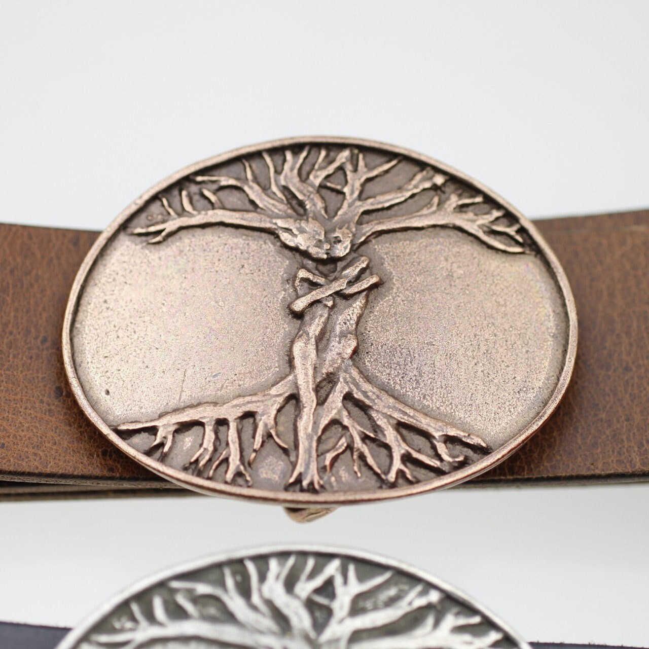 Amazing Tree of life Belt Buckle Yggdrasil Bronze Belt Buckle — Norse Tree of Life, Viking  main image 4