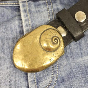 Usable with Different Belts Snail Shell Belt Buckle, Customizable Adjustable Spiral Belt Buckle,Traces of Nature, Fits Any Belt Belt Buckle