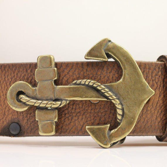 Enabled Metal Nautical Anchor Belt product-image-anchor-ribbon-  main image 2