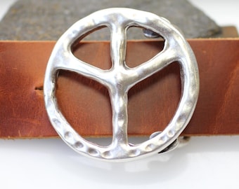Urban Backwoods Peace Sign I Fibbie per cinture Belt Buckle