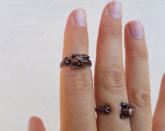 Adjustable Rabbit Ring, Baby Rabbit Ring, Wrap Rabbit Ring