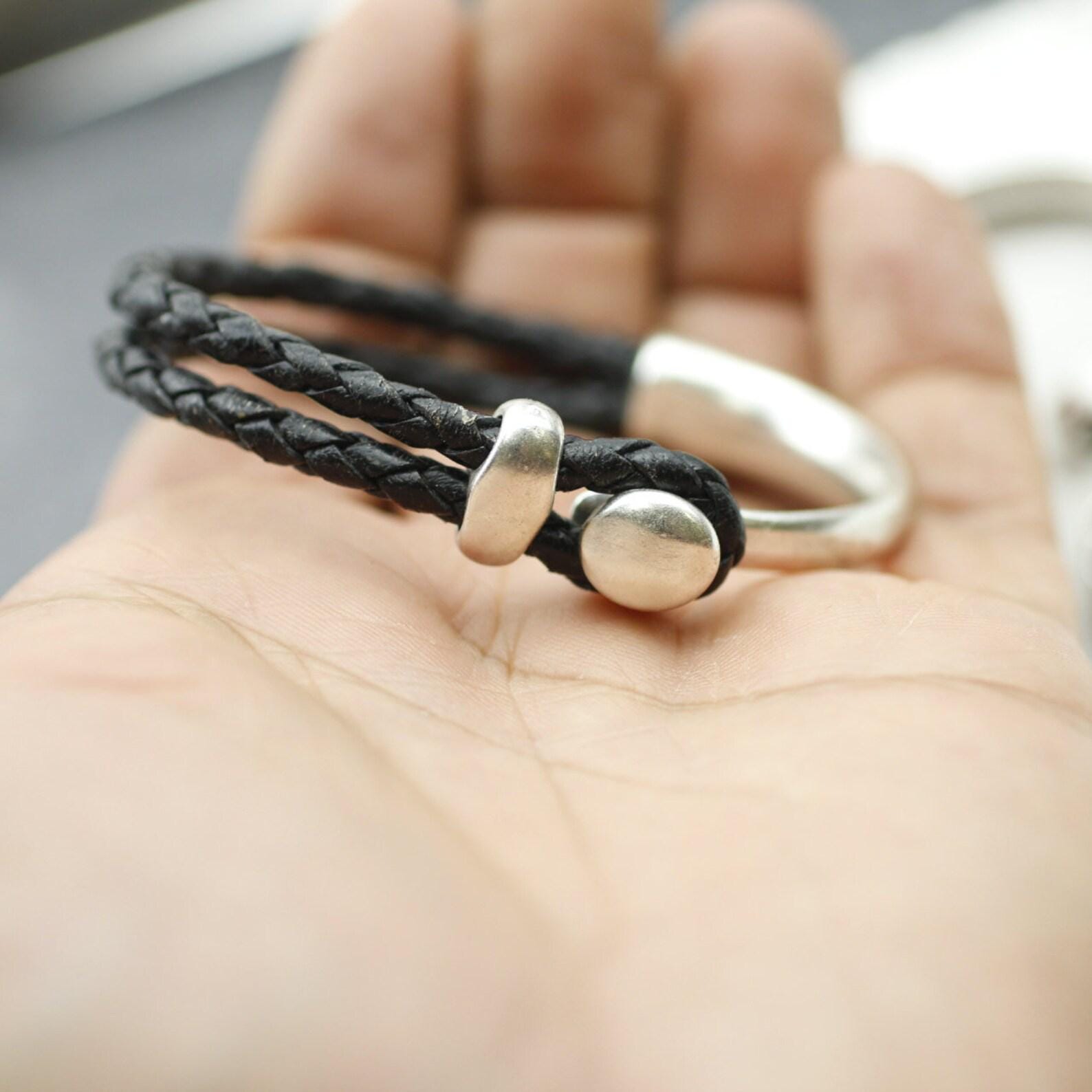 Bracciale Avvolgibile In Vera Pelle Unisex – Con Chiusura Magnetica In Acciaio Inox, Fatto A Mano In Germania, Qualità Premium