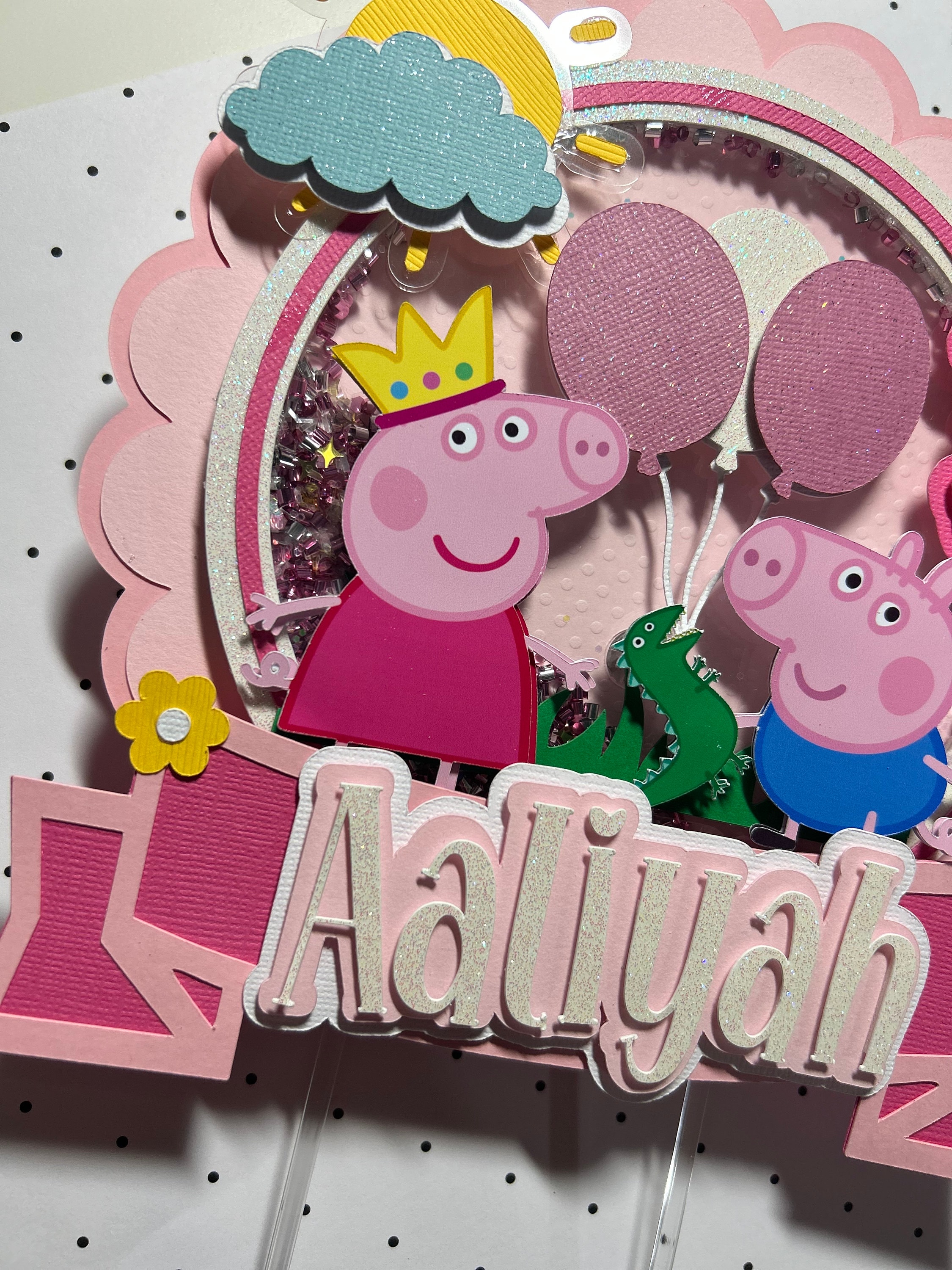 Peppa pig cake topper 🐷 – AnasPartyPaper